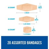 Nexcare Cushioned Waterproof Bandages, Assorted 20 CT, thumbnail image