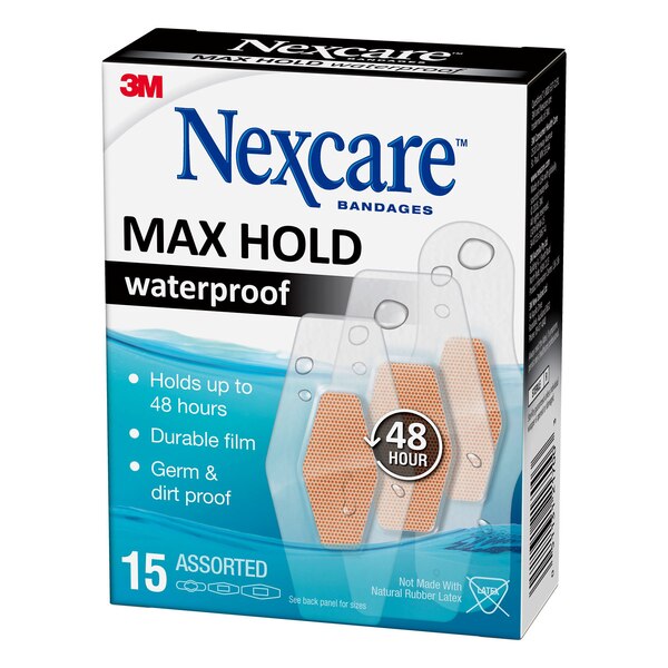 Nexcare Max Hold Waterproof Bandages
