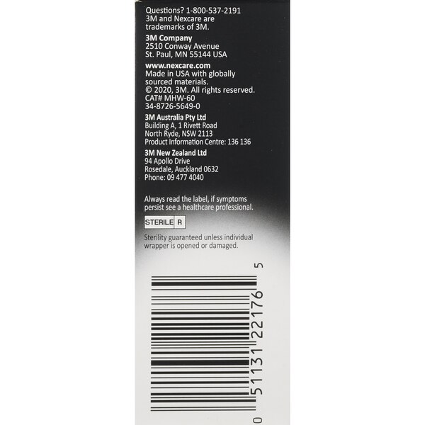 Nexcare Max Hold Waterproof Bandages, One Size, 60 CT