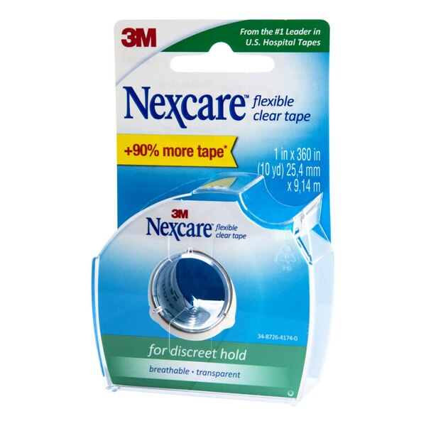 Nexcare Flexible Clear First Aid Tape & Dispenser