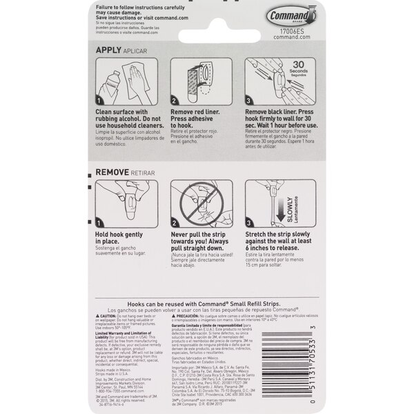 Command Mini Hooks, 6 ct