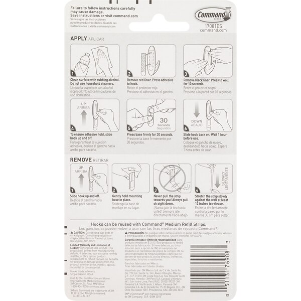 Command Medium Designer Hooks, 2 ct