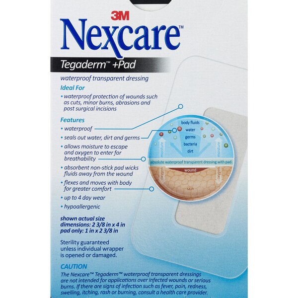 Nexcare Tegaderm +Pad Sterile Adhesive Pads