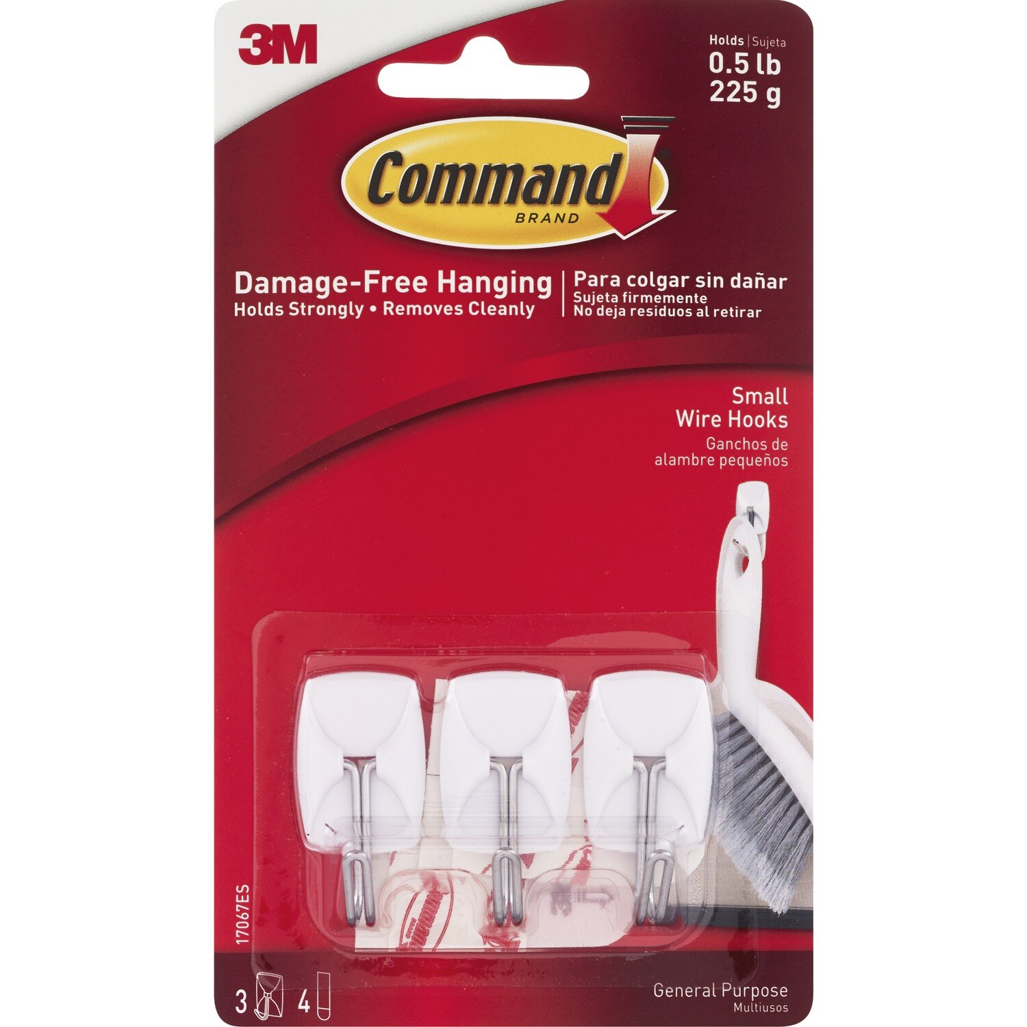3m Command - 3 ganchos para utensilios, extraíbles