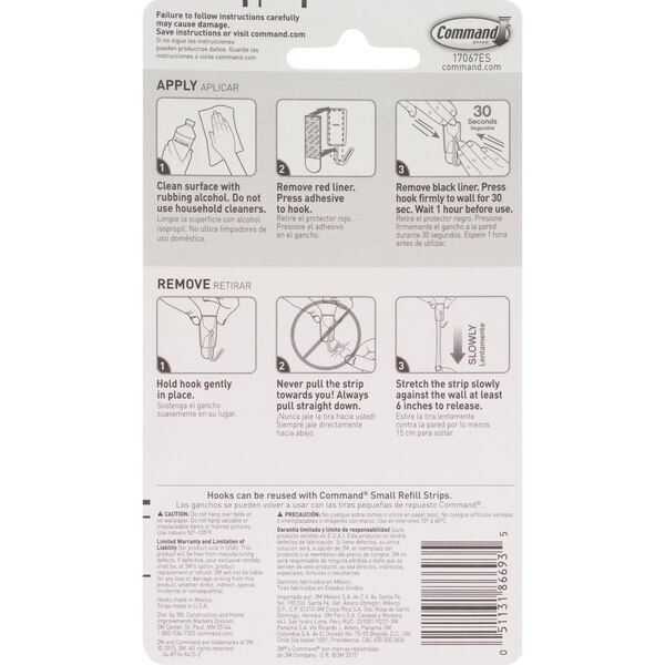 Command Utensil Hooks, 3 ct