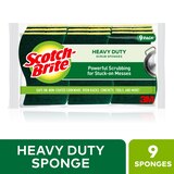 Scotch-Brite Heavy Duty Scrub Sponges, 9 CT, thumbnail image