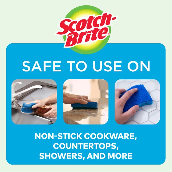 Scotch-Brite Non-Scratch Scrub Sponges, 9 CT