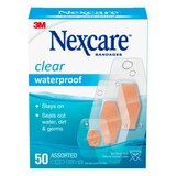 Nexcare Clear Waterproof Bandages, Assorted Sizes, 50 CT, thumbnail image