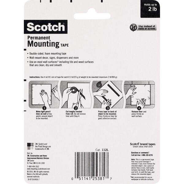 Scotch Permanent Mounting Tape
