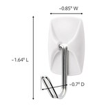 Command Small Wire Hooks Value Pack, White, 14 Hooks & 24 Strips, thumbnail image