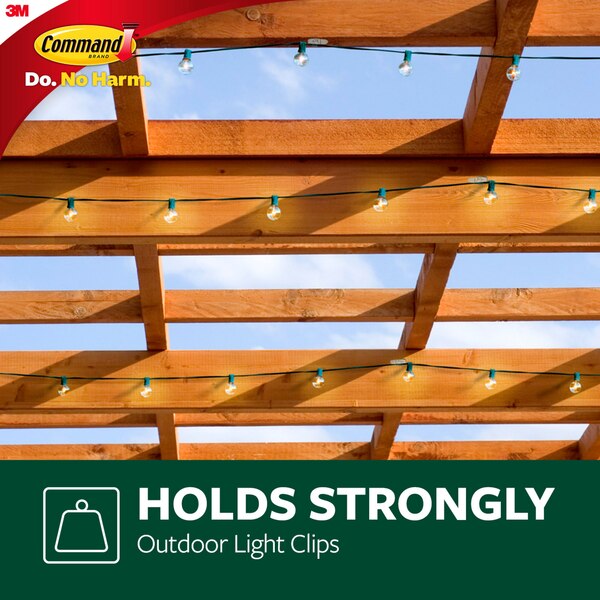 Command Damage-Free Outdoor Light Clips, 16 ct