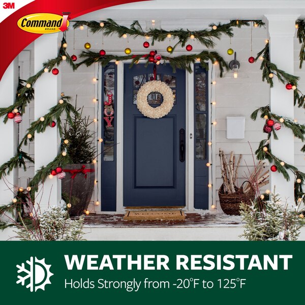 Command Damage-Free Outdoor Light Clips, 16 ct