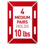 Command 4lb + 10lb White Picture Hanging Strips Value Pack, 12 Pairs, thumbnail image