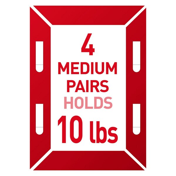 Command 4lb + 10lb White Picture Hanging Strips Value Pack, 12 Pairs