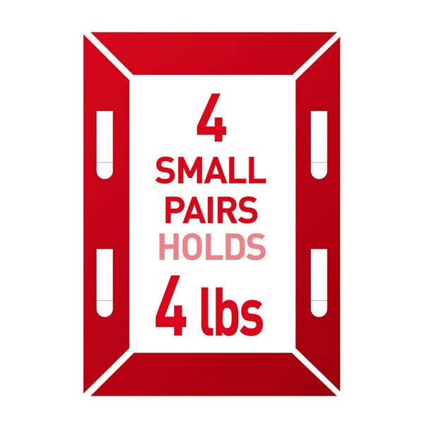 Command 4lb + 10lb White Picture Hanging Strips Value Pack, 12 Pairs