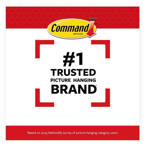 Command 4lb + 10lb White Picture Hanging Strips Value Pack, 12 Pairs