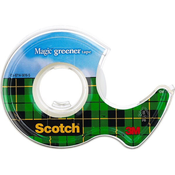 Scotch Magic Greener Tape, 3/4 in, 16.6 yd