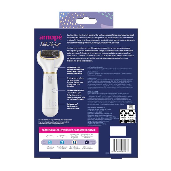 Amope Pedi Perfect Electronic Foot File Diamond Crystals