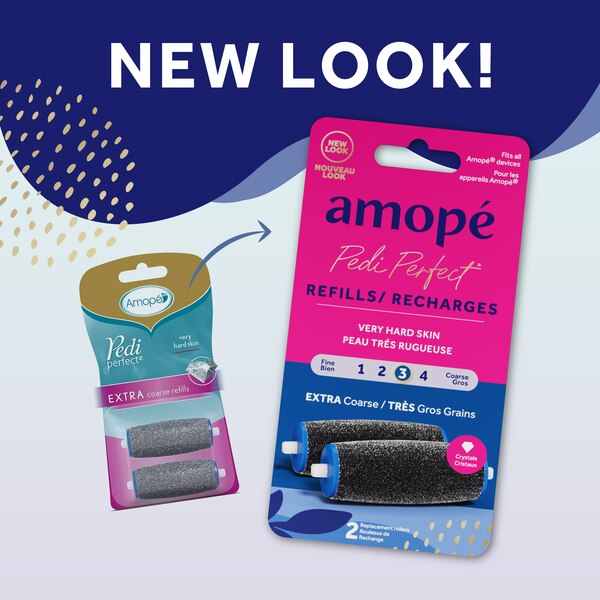 Amope Pedi Perfect Electronic Foot File Extra Coarse Diamond Crystals Refills, 2CT