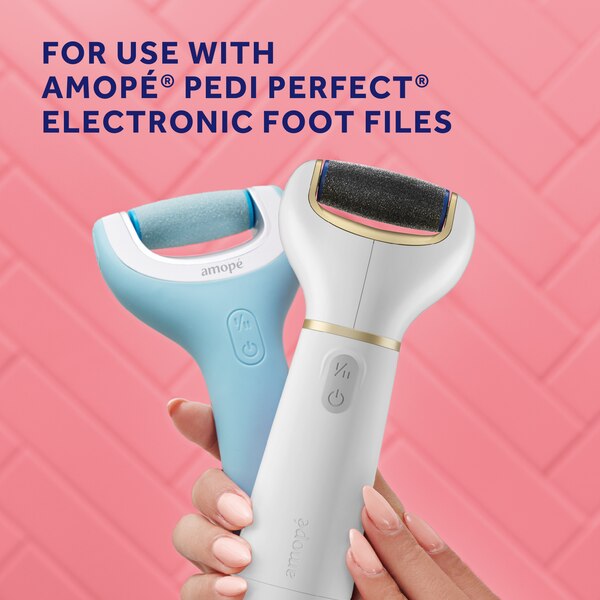 Amope Pedi Perfect Electronic Foot File Extra Coarse Diamond Crystals Refills, 2CT