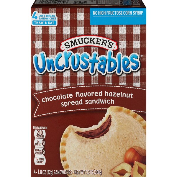 Smucker's Uncrustables, Chocolate Hazelnut, 1 ct, 1.8 oz