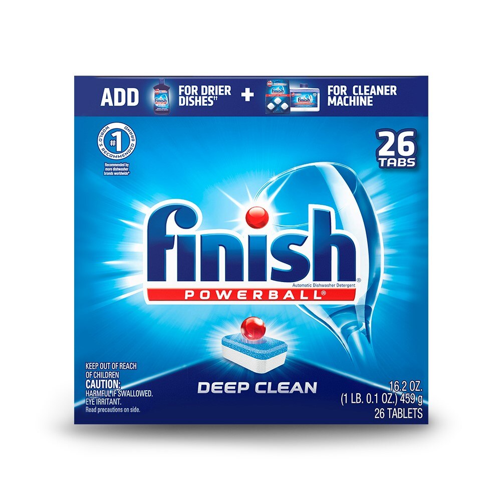 Finish All in 1 Powerball Deep Clean Dishwasher Detergent Tablets, Fresh Scent