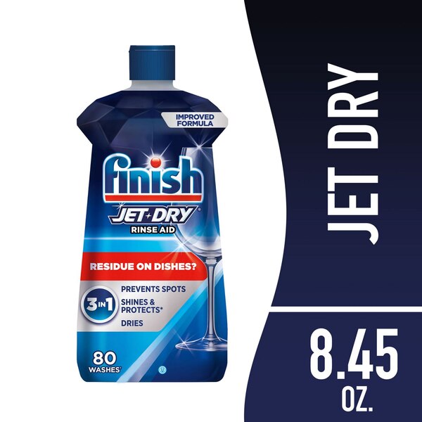 Finish Jet-Dry Dishwasher Rinse Aid, 8.45 oz
