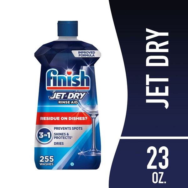 Finish Jet-Dry Dishwasher Rinse Aid, 23 oz