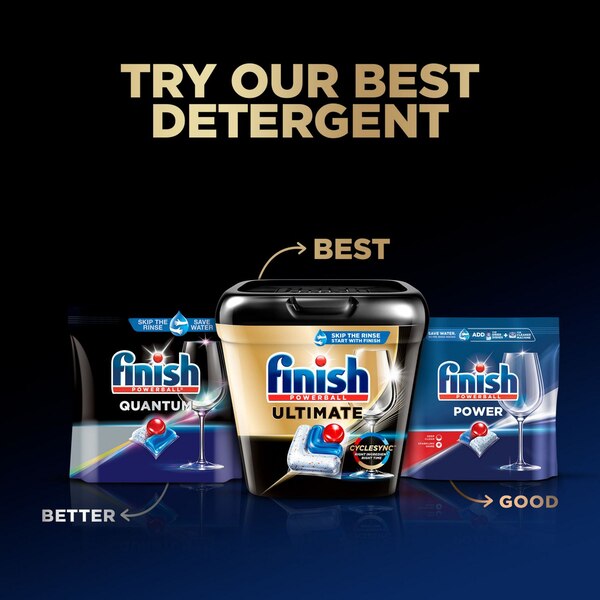 Finish Powerball Ultimate Dishwasher Detergent Tabs, 28 ct