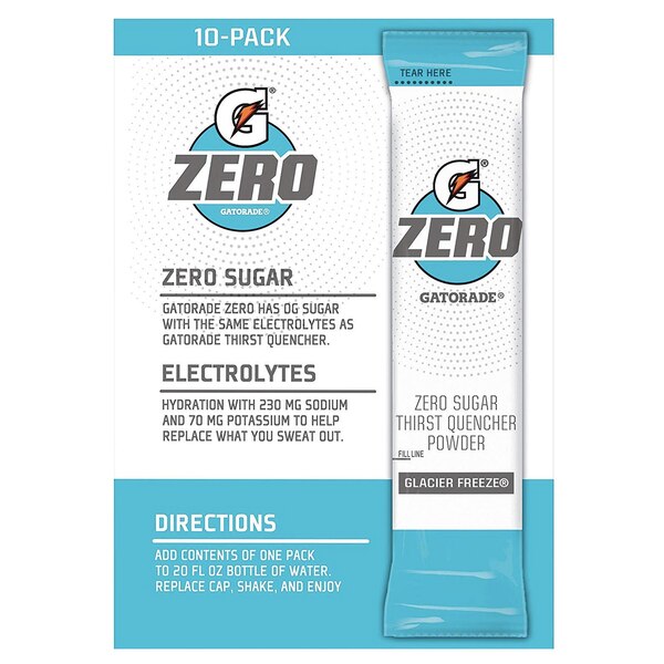 Gatorade Zero Thirst Quencher Powder, 10 ct