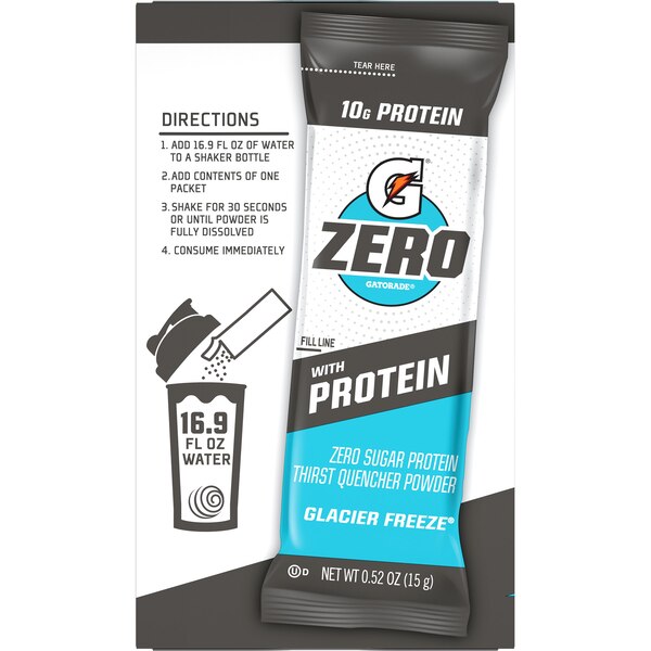 Gatorade Zero with Protein, Powder, 3oz, 10 CT