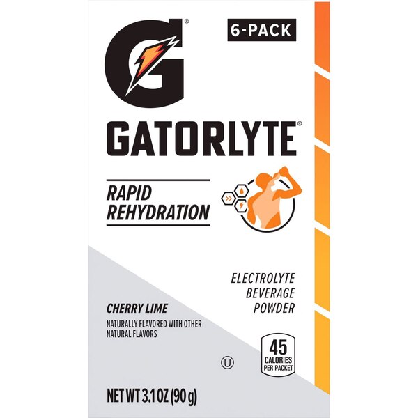 Gatorlyte Rapid Rehydration Powder Cherry Lime, 10 PK
