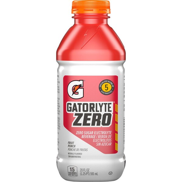 Gatorade Fruit Punch Gatorlyte Zero, 20 oz