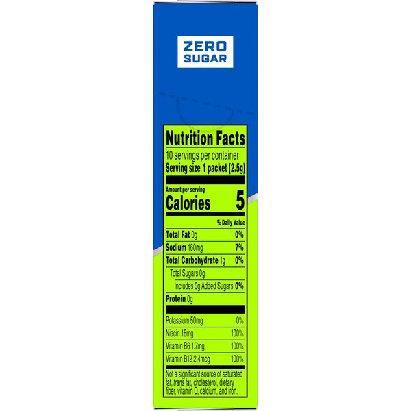 Fast Twitch Energy Drink Mix Powder Cool Blue, 10 PK