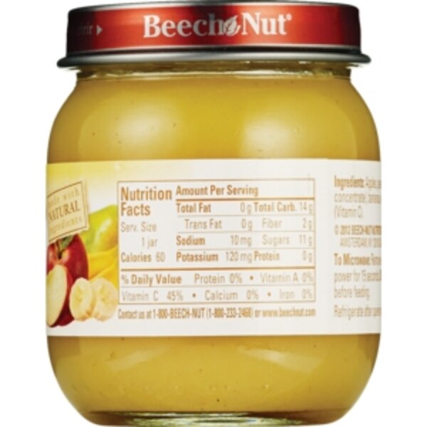 Beech-Nut Stage 2 Baby Food 6 Months+, 4 OZ