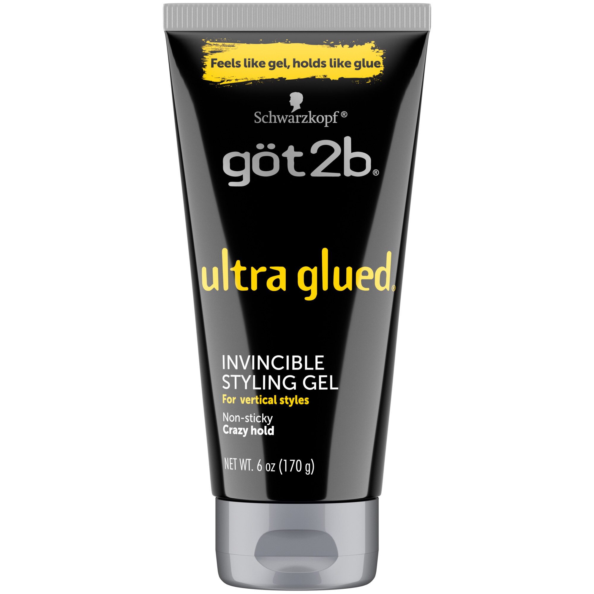 Got2b Ultra Glued Invincible Styling Hair Gel, 6 OZ