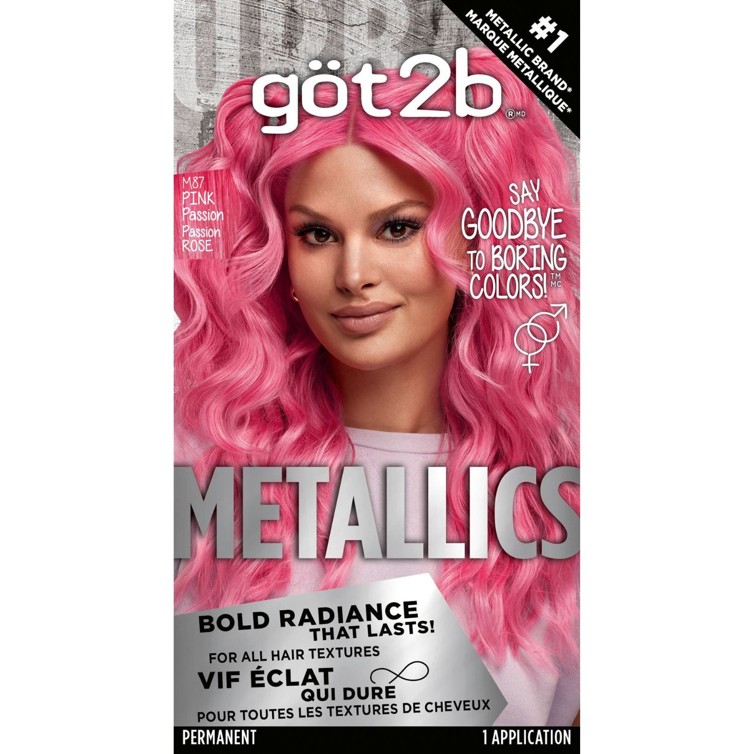 Got2b Metallic Permanent Hair Color, 4.6 OZ