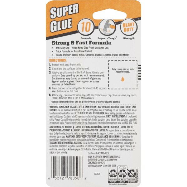 Gorilla Super Glue, 15g