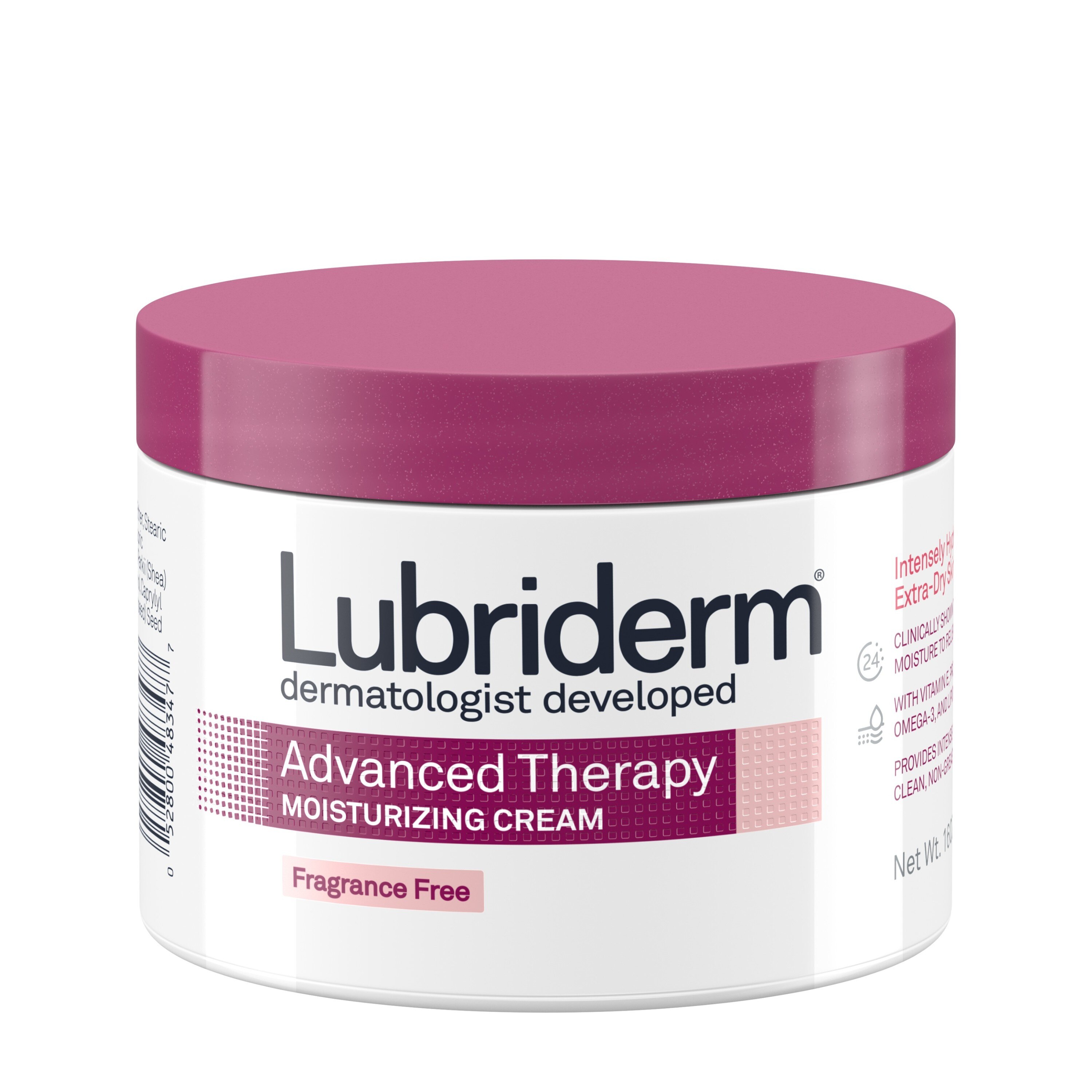 Lubriderm Advanced Therapy Fragrance-Free Cream, Vitamin E, 16 OZ