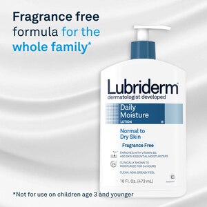 Lubriderm Daily Moisture Lotion, Fragrance-Free, 6 Ounces - CVS Pharmacy