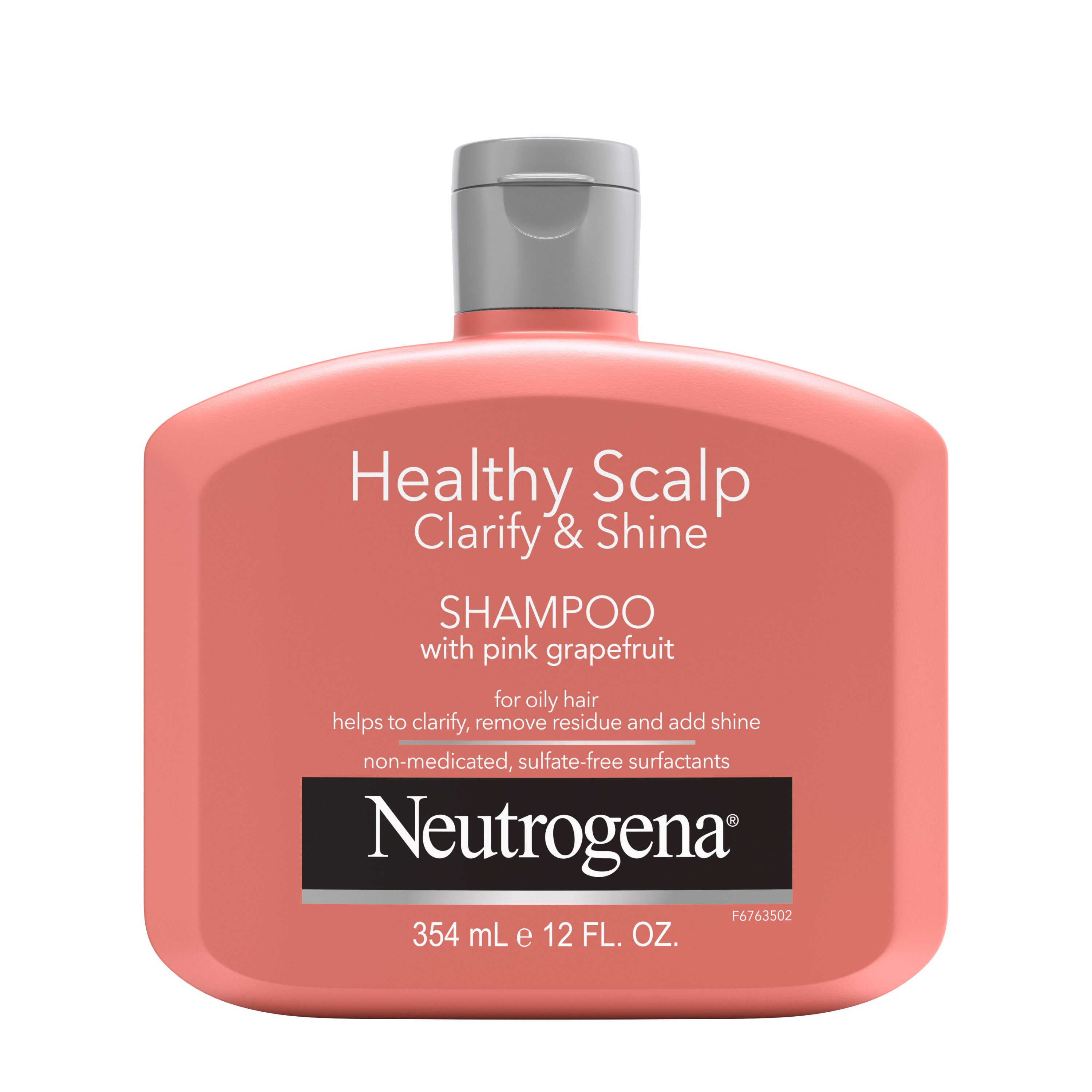 Neutrogena Exfoliating Healthy Scalp Clarify & Shine Anti-Residue Shampoo for Oily Hair, 12 OZ