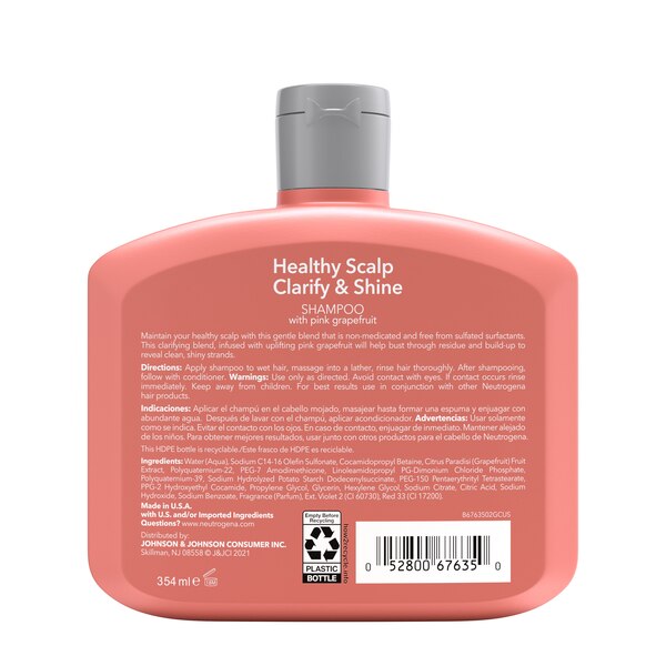 Neutrogena Healthy Scalp Clarify & Shine Shampoo, 12 OZ