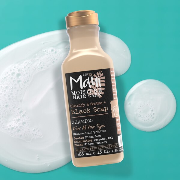 Maui Moisture Clarify & Soothe Black Soap Shampoo, 13 OZ