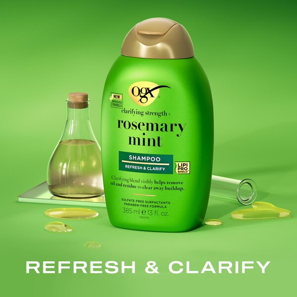 OGX Rosemary Mint Shampoo, 13 OZ