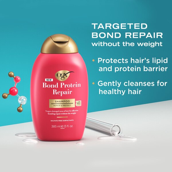 OGX Bond Protein Repair Lightweight Shampoo, 13 OZ