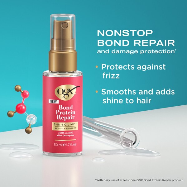 OGX Bond Protein Repair 3-in-1 Oil Mist, 1.7 OZ