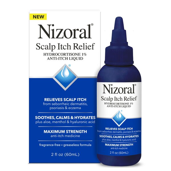 Nizoral Scalp Itch Relief Anti-Itch Liquid with 1% Hydrocortisone, 2 OZ