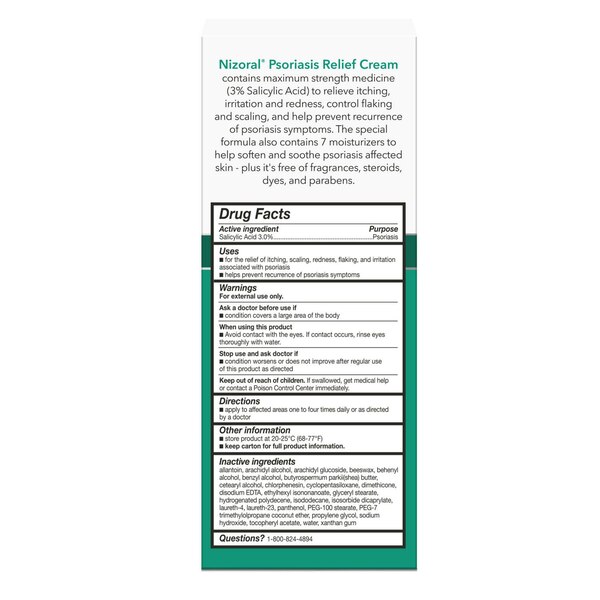 Nizoral Psoriasis Relief Cream, 4 OZ