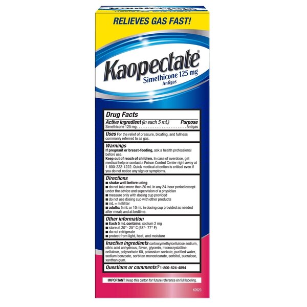 KAOPECTACTE Liquid Gas Relief 8OZ