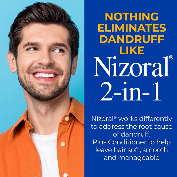Nizoral Anti-Dandruff 2-in-1 Shampoo & Conditioner with 1% Ketoconazole, 14 OZ